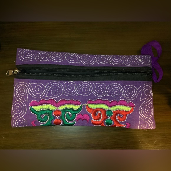 2/$25 Embroidered pouch - Picture 3 of 3